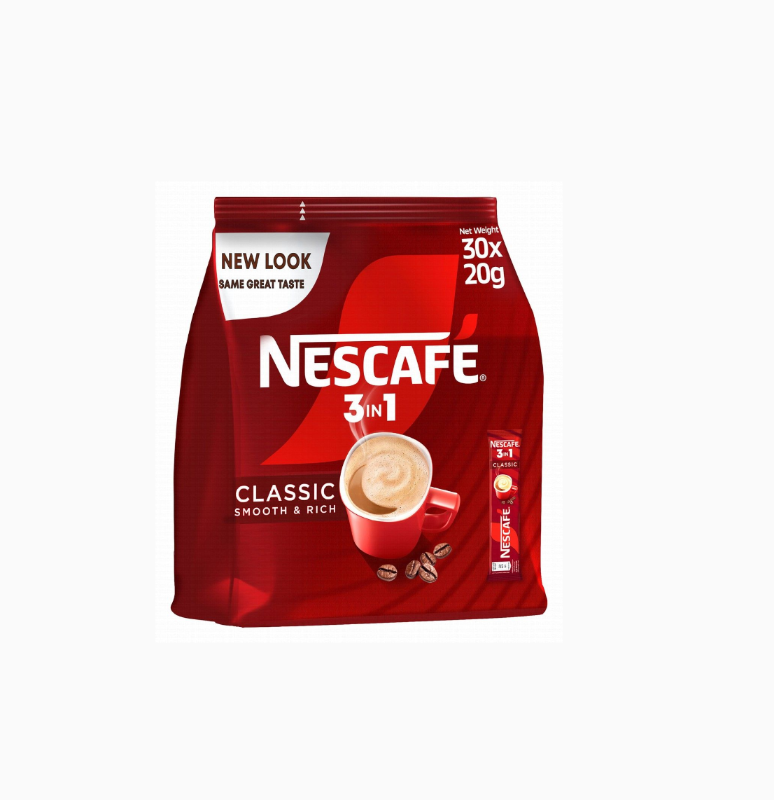 Nescafé 3in1 Classic Instant Coffee Sticks 30 x 20 gr
