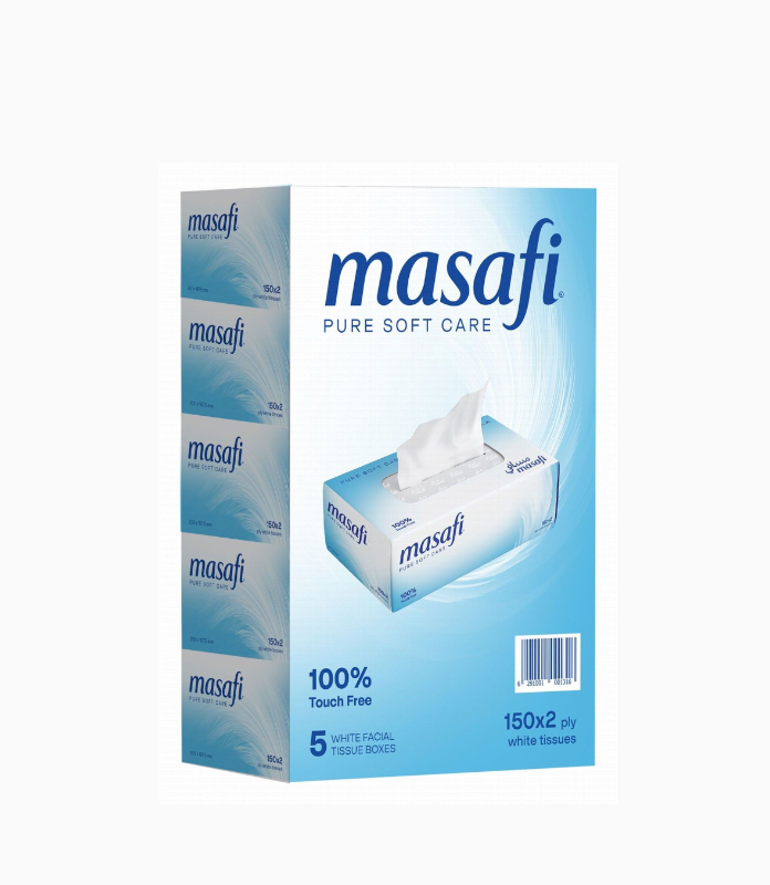 Masafi Facial Tissues 2ply 5 x 150 tissues