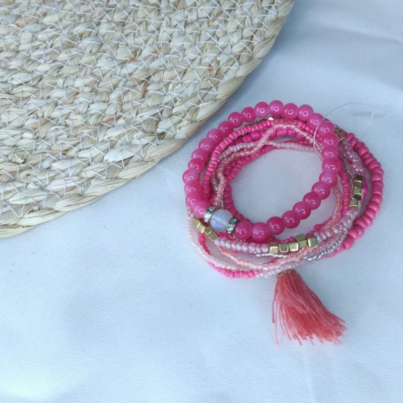 Multipulsera Rosado