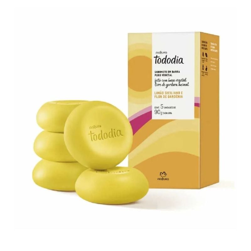 Jabones x5 unid - Limón Giciliano y flor de Gardenia