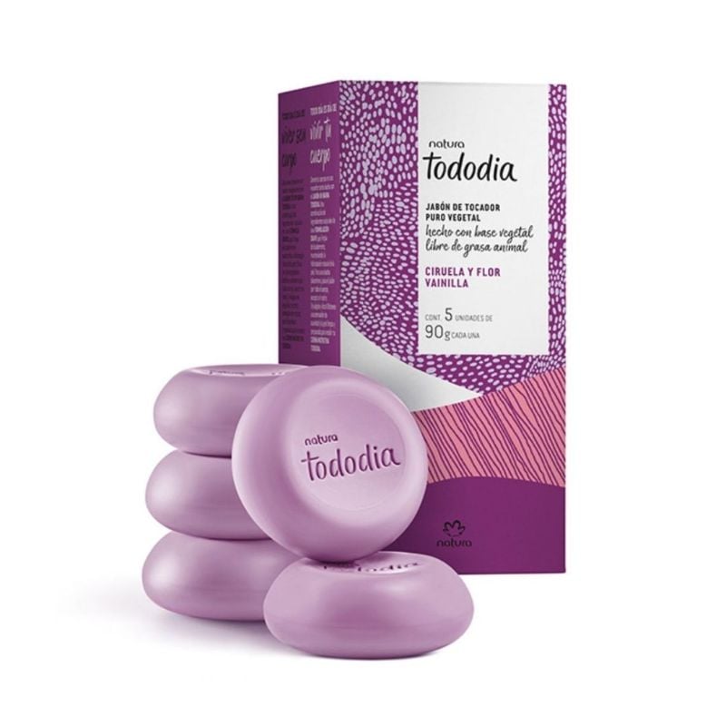 Jabones x5 unid - Ciruela y Flor de Vainilla