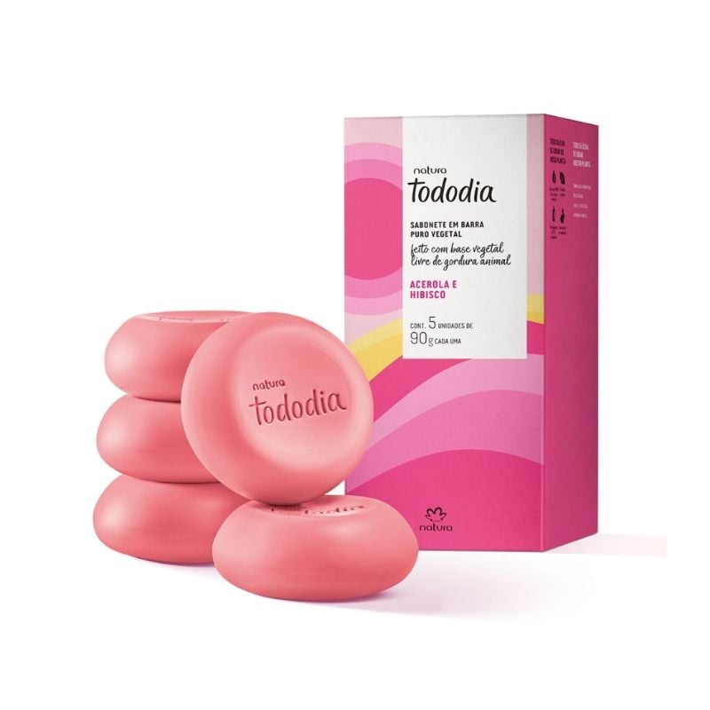 Jabones x5 unid - Acerola e hibisco