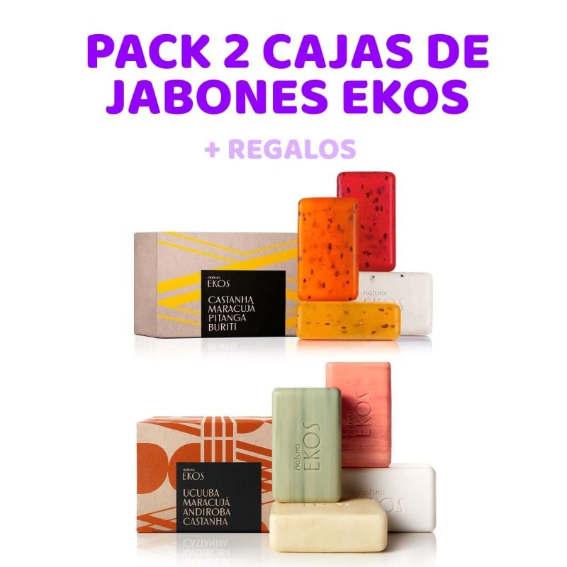 Pack 2 Cajas de Jabones Ekos
