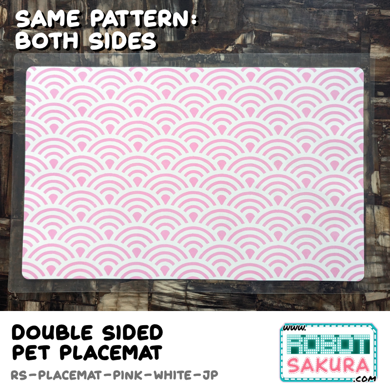 11" x 17" Japanese Pattern Laminated Placemat - Pet Friendly