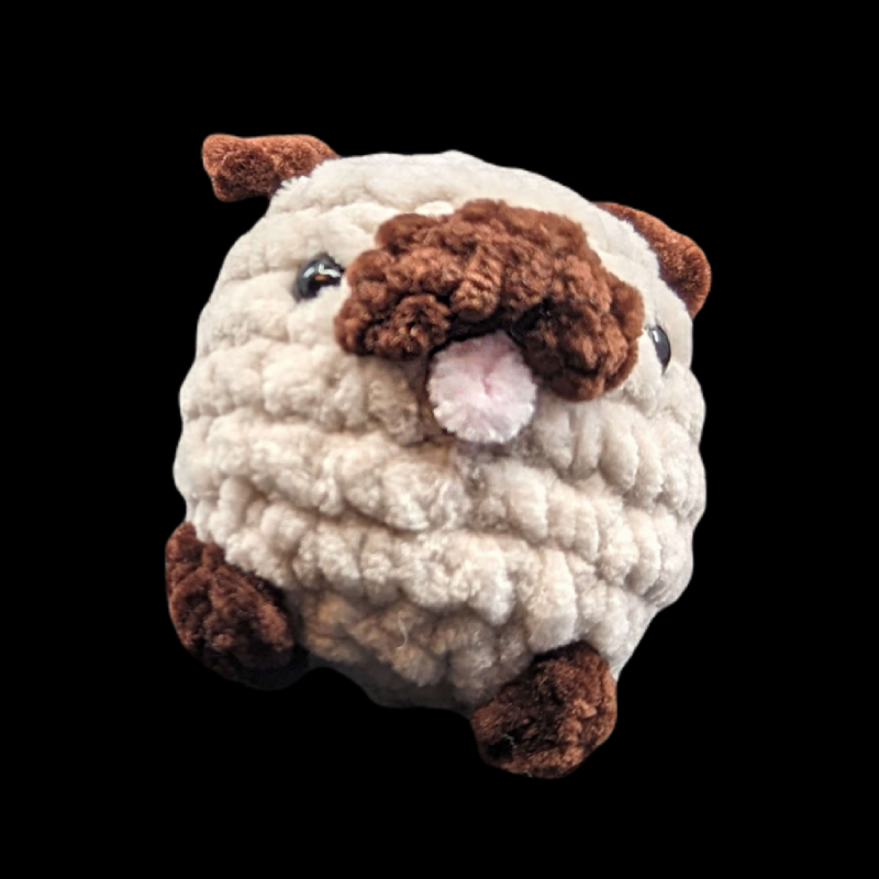 Cute Mini Pug Crochet Ball Plush toy (Assorted!)