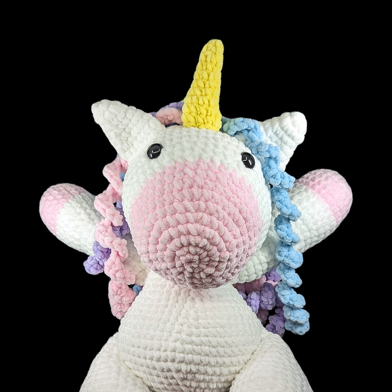 Jumbo Rainbow Unicorn Crochet Plush