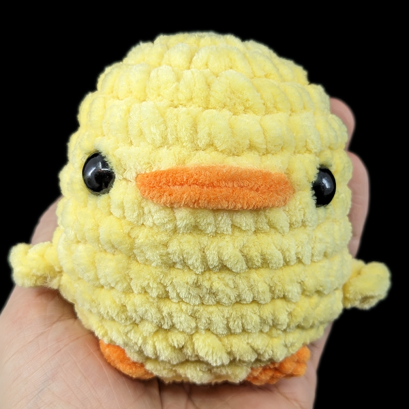 Chubby Yellow Duck Crochet Plush (Yellow)