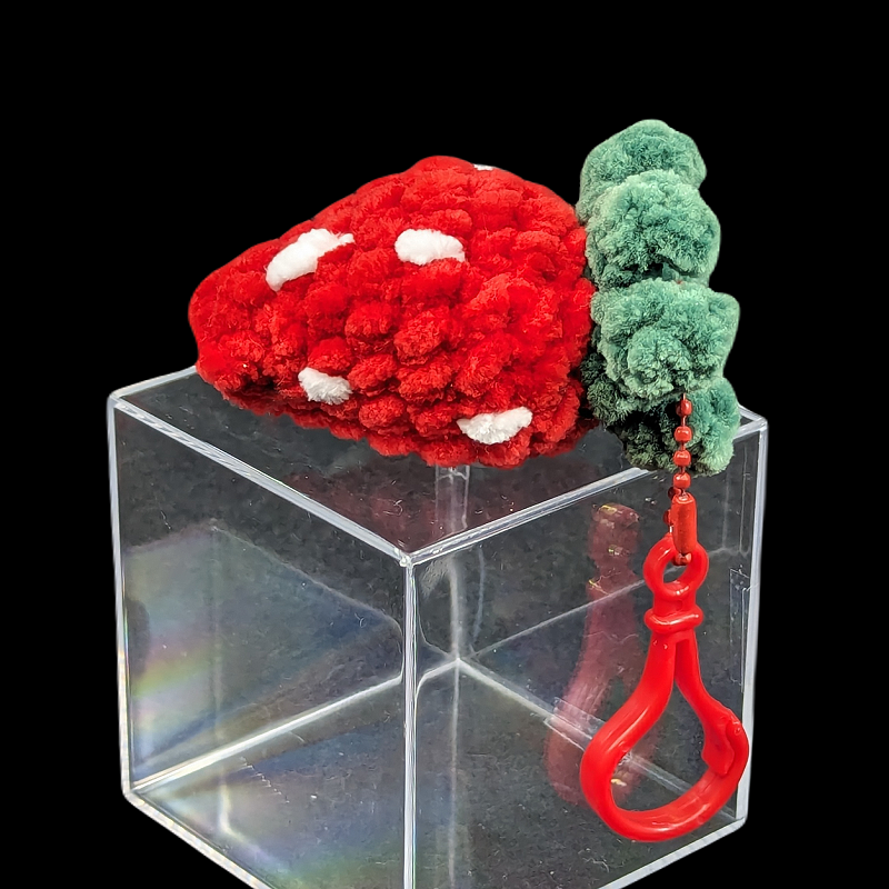 Strawberry Crochet Plush Mini Keychain (Assorted!)