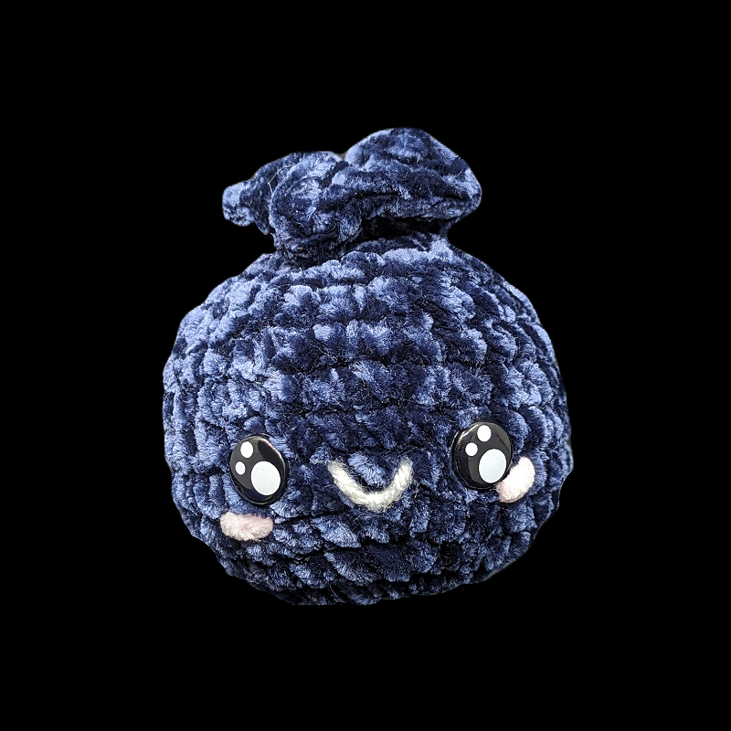 Small Kawaii Blueberry Crochet Ball Plush (Assorted!)