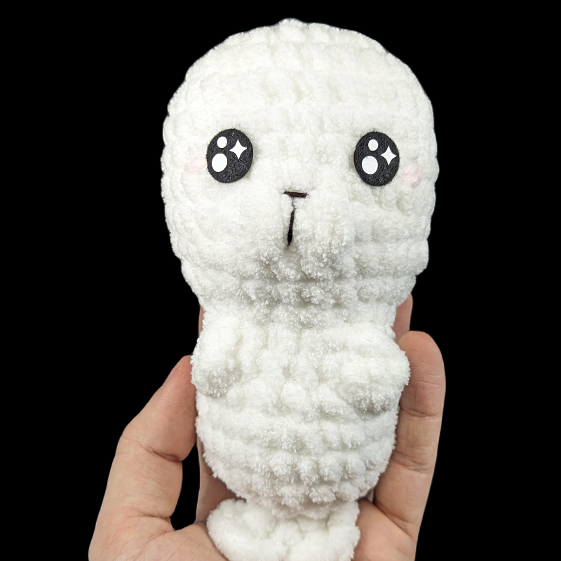 Baby Seal with Kawaii Eyes Crochet Plush