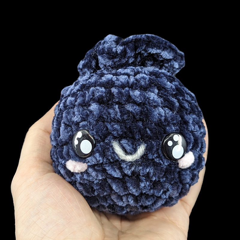 Small Kawaii Blueberry Crochet Ball Plush (Assorted!)