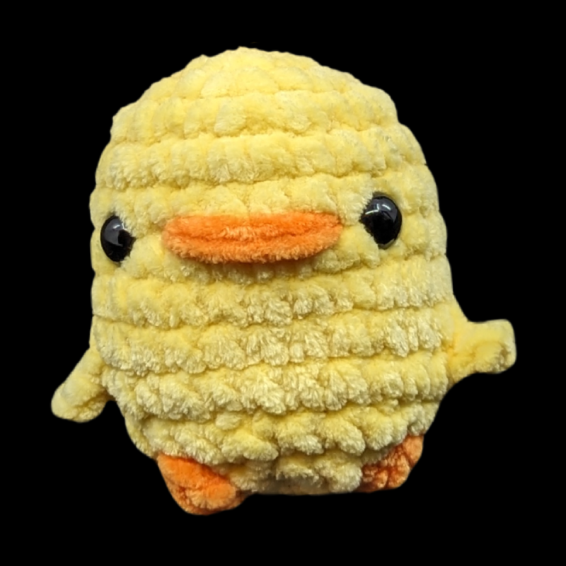 Chubby Yellow Duck Crochet Plush (Yellow)