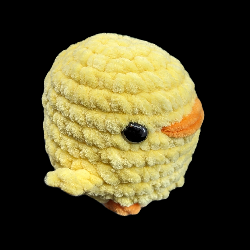 Chubby Yellow Duck Crochet Plush (Yellow)