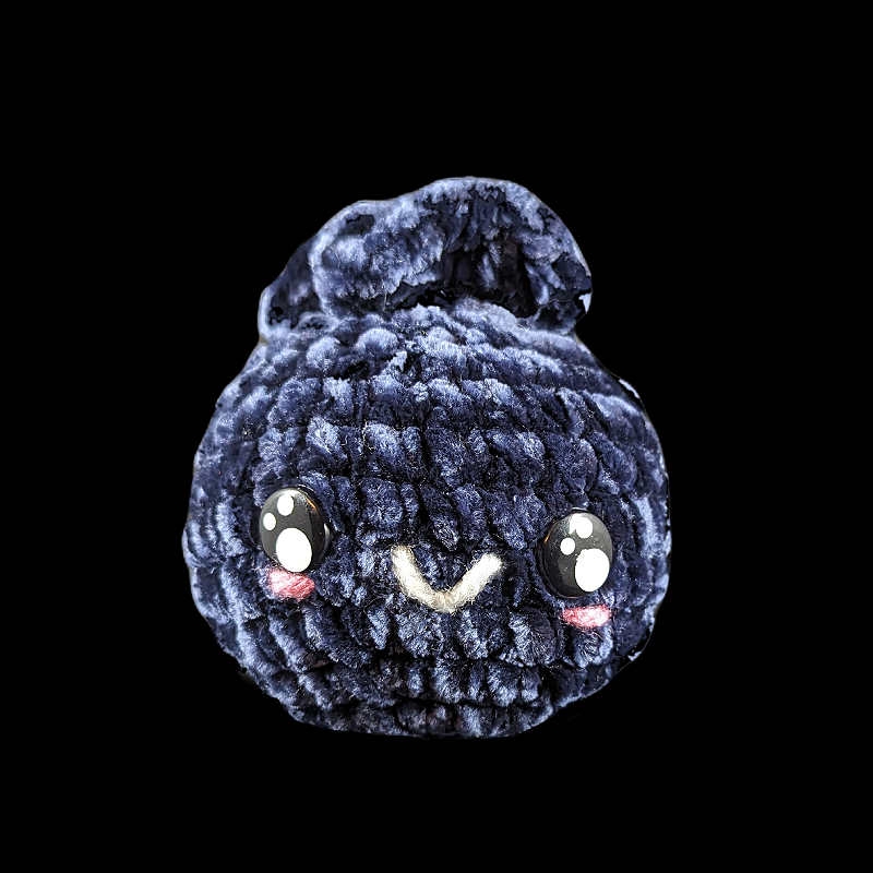 Small Kawaii Blueberry Crochet Ball Plush (Assorted!)