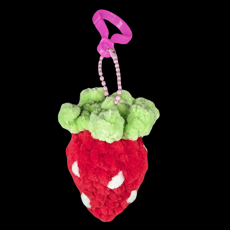 Strawberry Crochet Plush Mini Keychain (Assorted!)