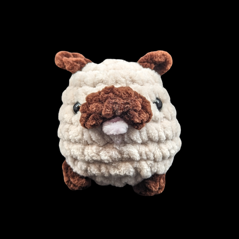 Cute Mini Pug Crochet Ball Plush toy (Assorted!)