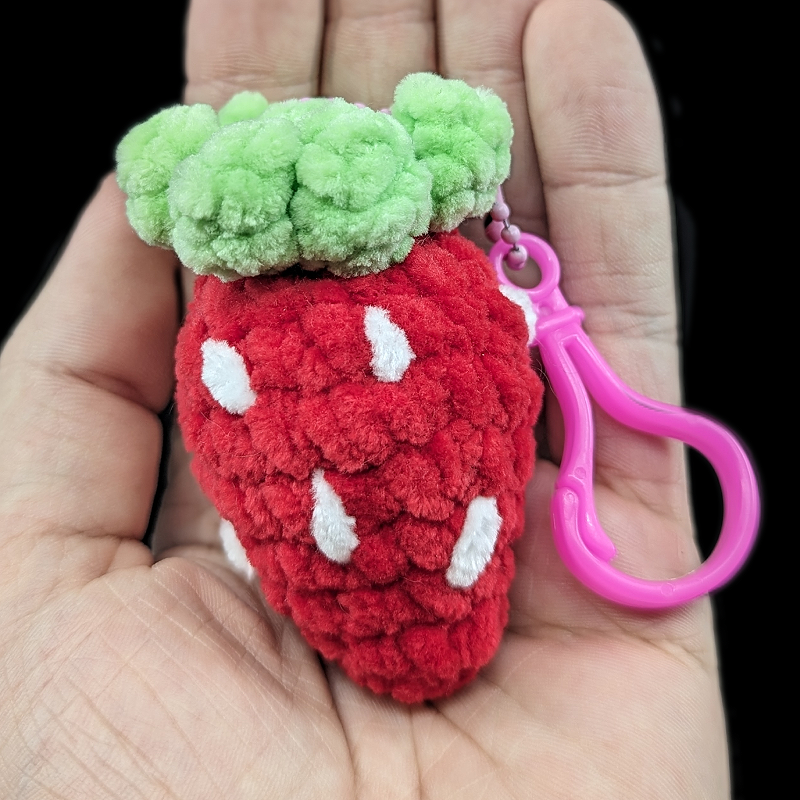 Strawberry Crochet Plush Mini Keychain (Assorted!)