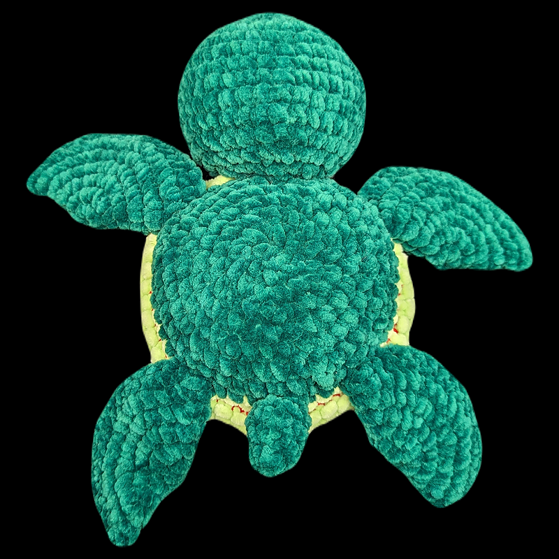 Jumbo Strawberry Sea Turtle Crochet Plush