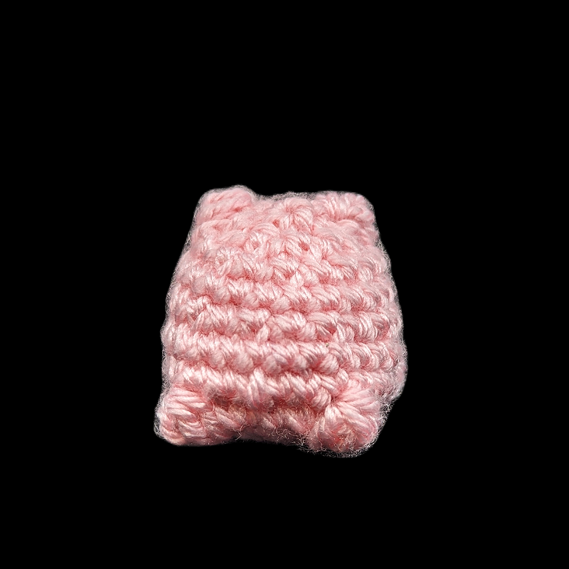 Kawaii Desert Rain Frog (Nubbie Froggie) Mini Crochet Plush Toy (Pink)