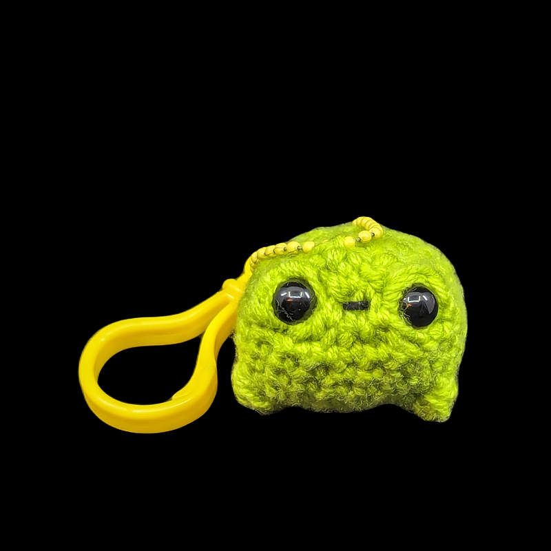 Kawaii Desert Rain Frog (Nubbie Froggie) Mini Keychain Plush Toy (Green)