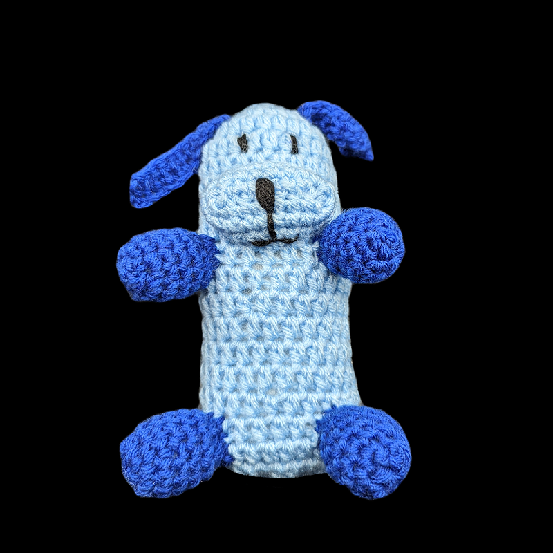 Bluey the Woobie Dog - Blue Acrylic Crochet Plush Doll