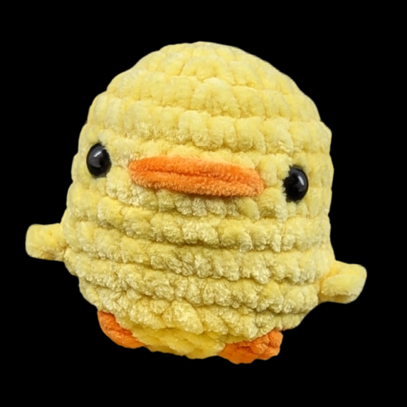 Chubby Yellow Duck Crochet Plush (Yellow)