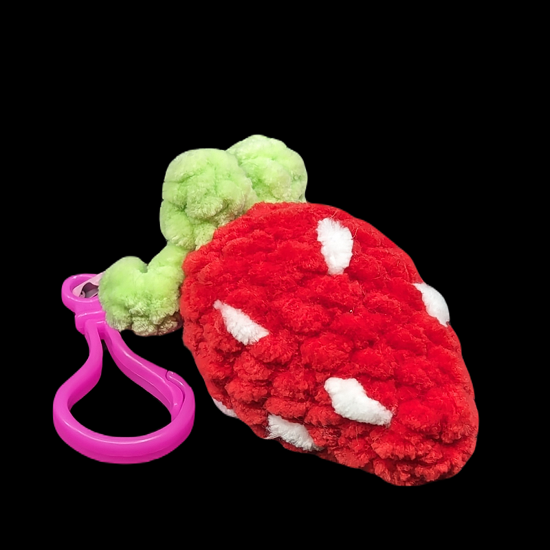 Strawberry Crochet Plush Mini Keychain (Assorted!)