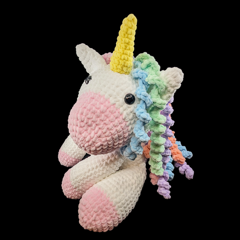 Jumbo Rainbow Unicorn Crochet Plush