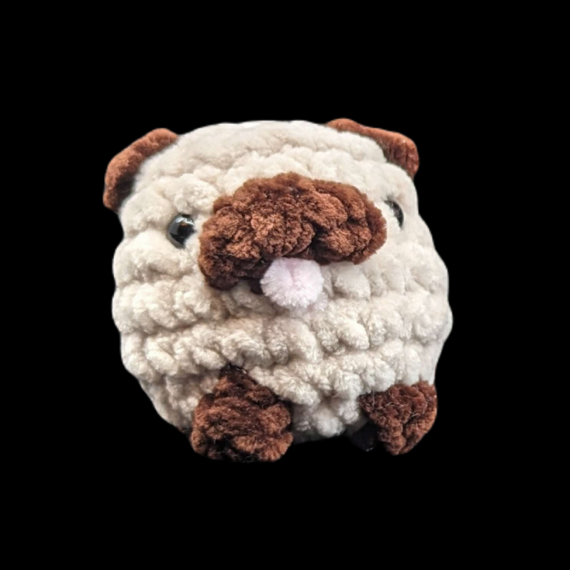 Cute Mini Pug Crochet Ball Plush toy (Assorted!)