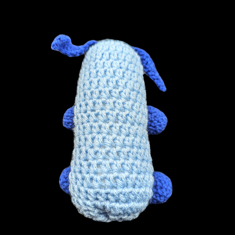 Bluey the Woobie Dog - Blue Acrylic Crochet Plush Doll