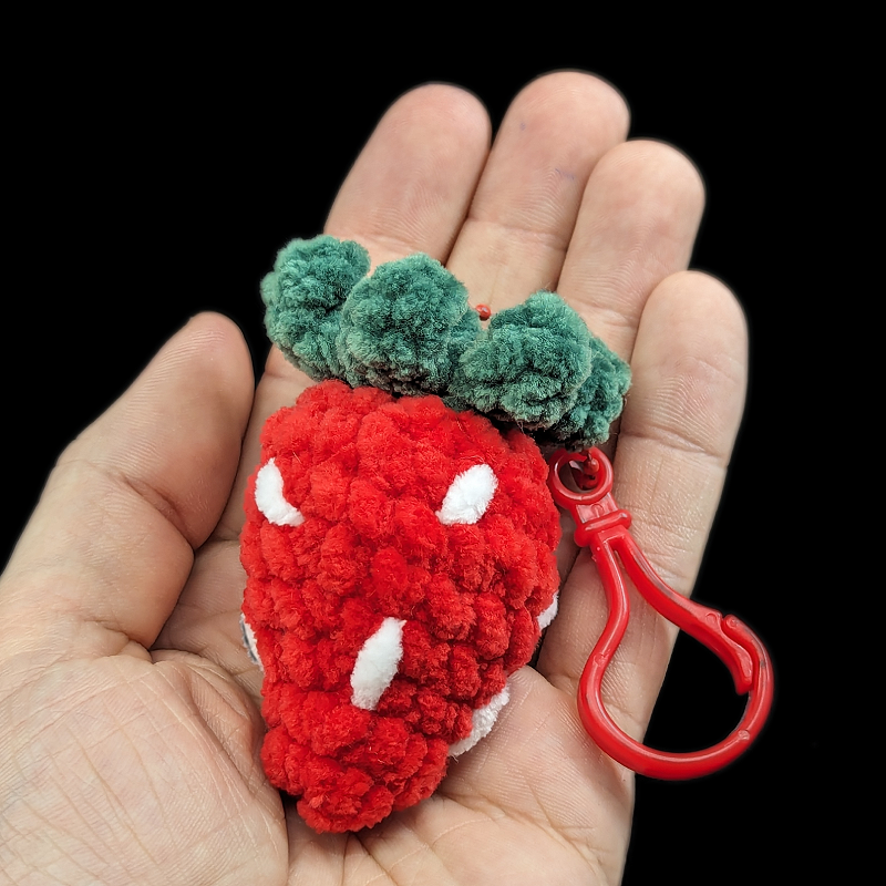 Strawberry Crochet Plush Mini Keychain (Assorted!)