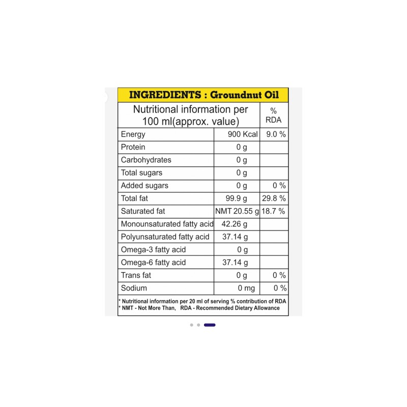 Groundnut Oil கடலை என்னை 1L Pouch
