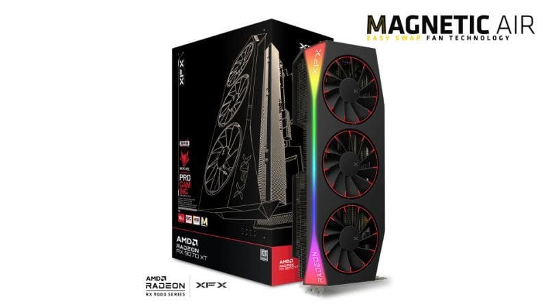 XFX Mercury AMD Radeon RX 9070XT OC Magnetic Air