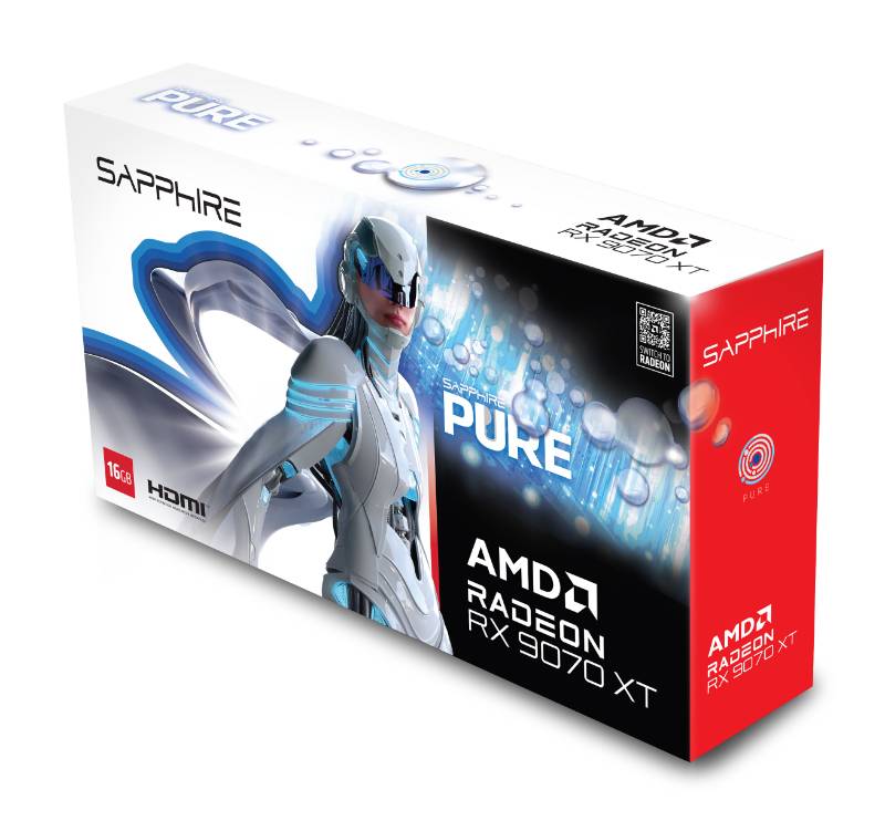 PURE AMD Radeon™ RX 9070 XT 16GB GPU