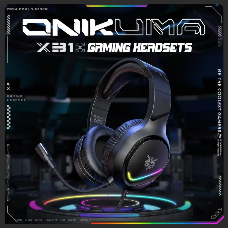 ONIKUMA X31 RGB WIRED GAMING HEADSET