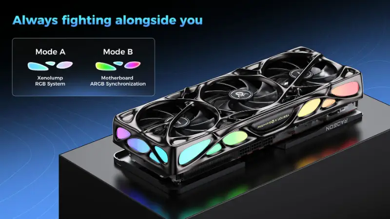 Yeston x GravaStar AMD RADEON RX 9070 XT 16G GDDR6 Mercury Nova OC