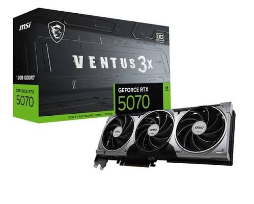 MSI GeForce RTX 5070 12G VENTUS 3X
