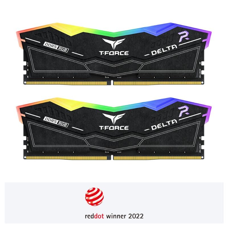 DELTA RGB DDR5 DESKTOP MEMORY BLACK 32GB(2x16GB) 6000MHz CL30
