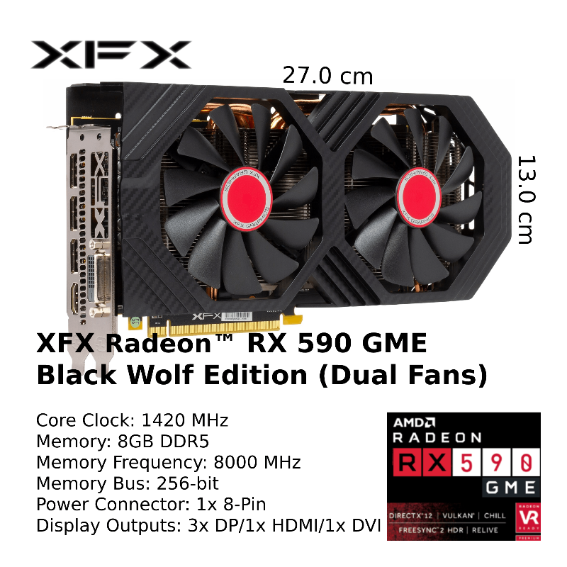 XFX RX 590 GME Black Wolf