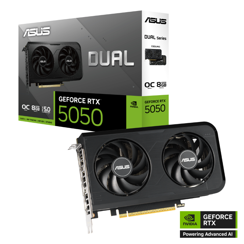 ASUS Dual GeForce RTX™ 5050 8GB GDDR6 OC Edition