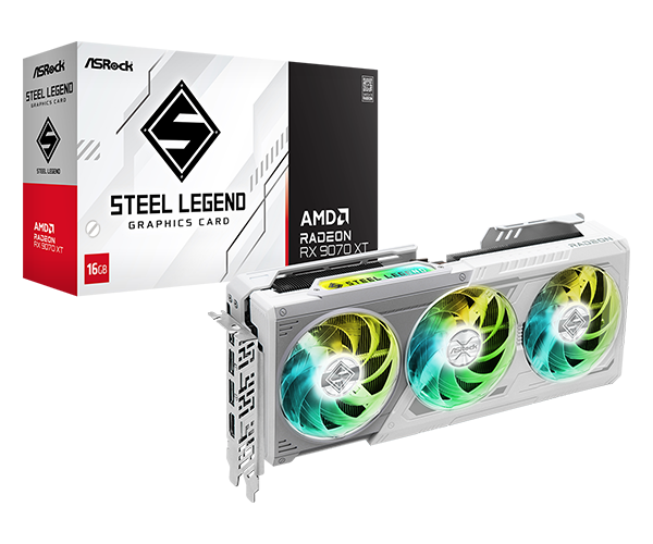 AMD Radeon™ RX 9070 XT Steel Legend 16GB