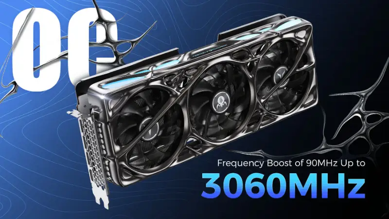 Yeston x GravaStar AMD RADEON RX 9070 XT 16G GDDR6 Mercury Nova OC