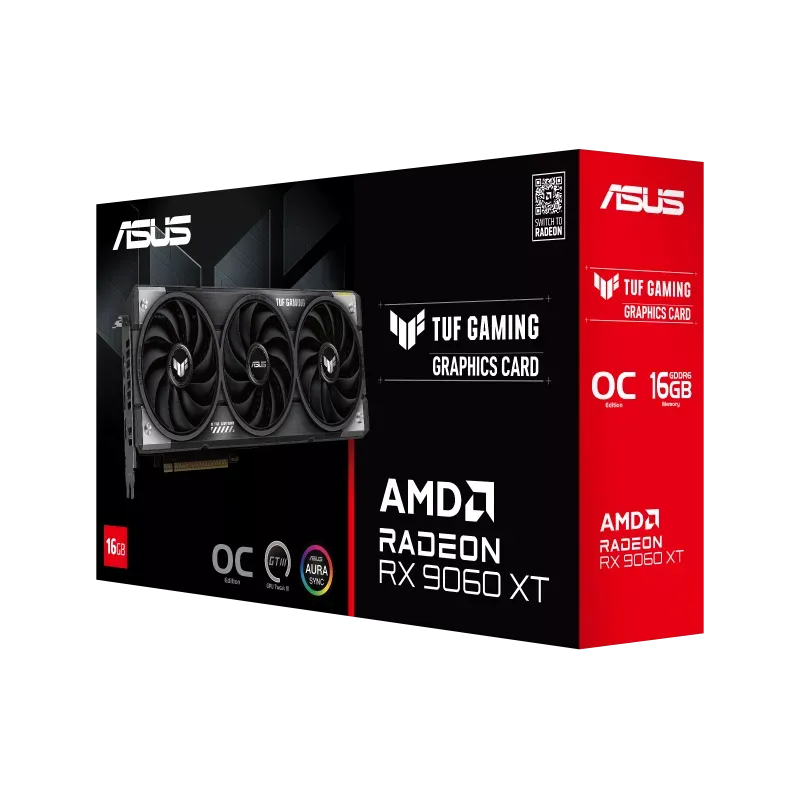 ASUS TUF Gaming Radeon™ RX 9060 XT 16GB GDDR6 OC Edition