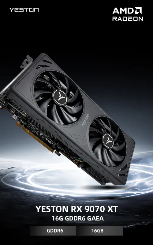 Yeston GAEA Radeon RX 9070 XT 16GB GDDR6 4nm video cards Desktop computer PC Video Graphics Card