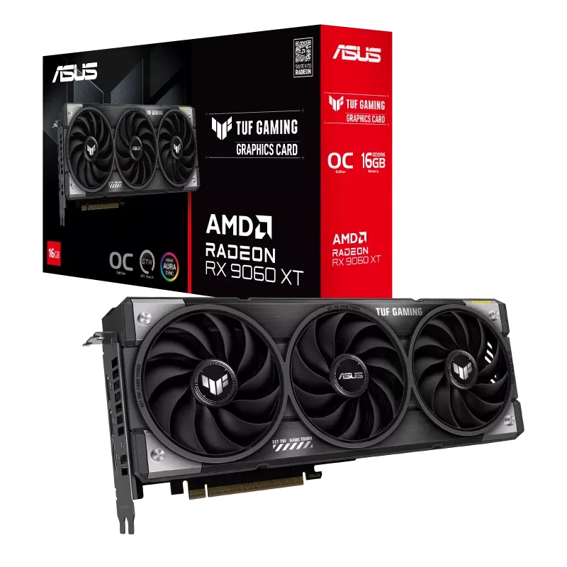 ASUS TUF Gaming Radeon™ RX 9060 XT 16GB GDDR6 OC Edition