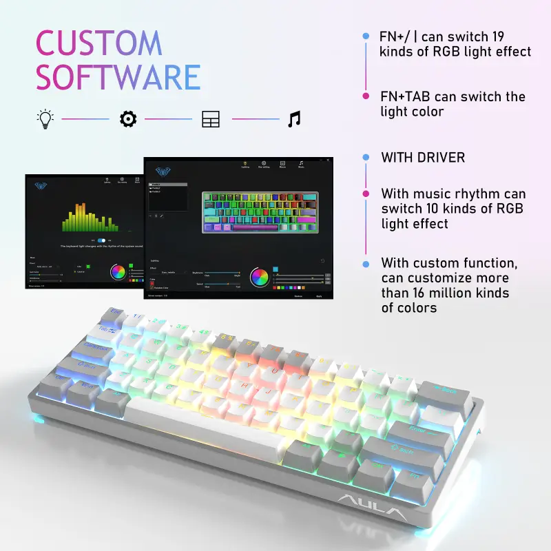 AULA F3261 RGB Gaming Mechanical Keyboard