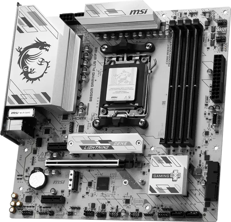 MSI b850m wifi 6e new 3 years warranty + 7800x3d used 2 years warranty