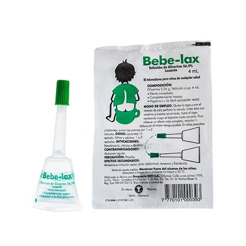 Bebe Lax 56.5 Glicerina X 4Ml