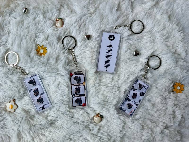 Keychain PhotoStrip Aestetic custom foto Spotify