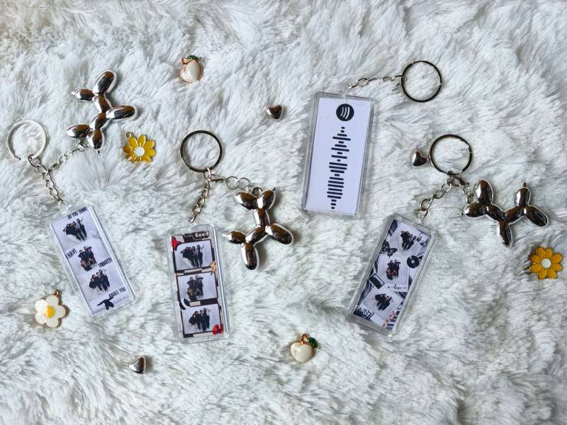 Keychain PhotoStrip Akrilikk custom Foto spotify
